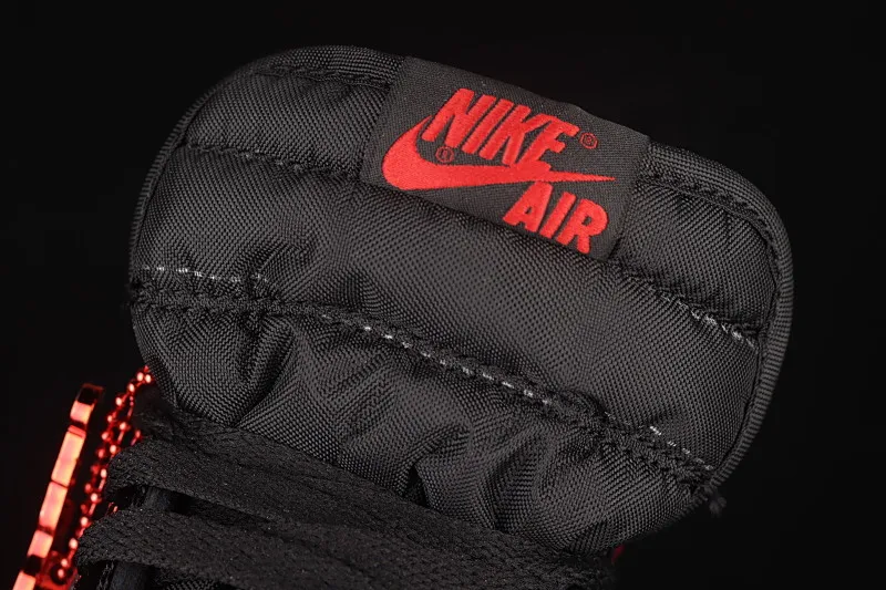 All categories Air Jordan Jordan series basketball shoes Air Jordan 1 High Pure original version Air Jordan 1 High OG "Bred Patent" AJ1 Joe 1 patent leather black and red high-top basketball shoes 575441-063